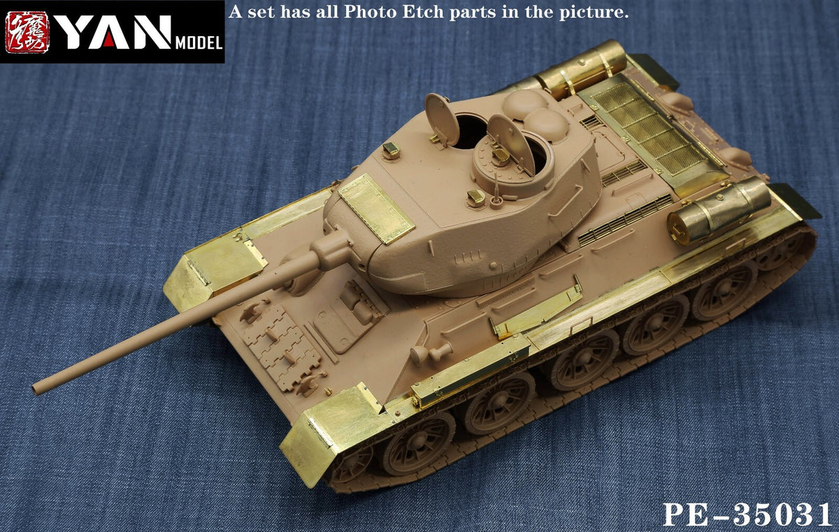Yan Model PE-35031 1/35 Scale T-34/85 Detail Up Set for Rye Field Model Main image