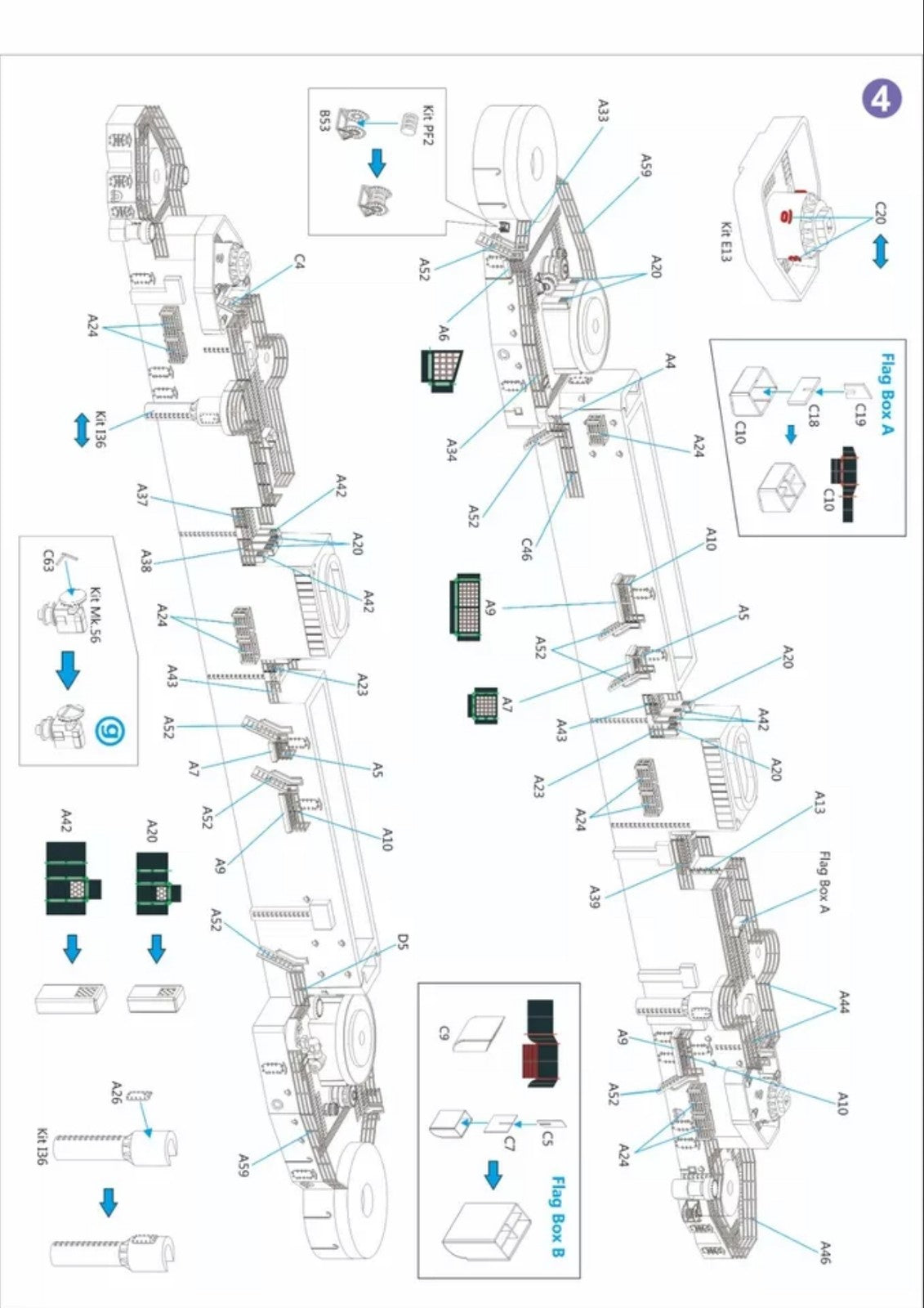 VERYFIRE VF700007 1:700 USS CA-134 Des Moines Detail Up Parts Set — detail view 6