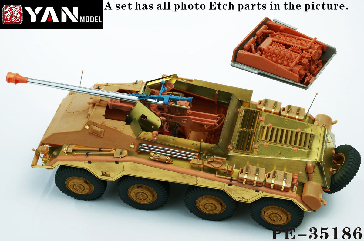 YAN MODEL PE-35186 1/35 German Sd.Kfz.234/4 armored vehicle(for RFM 5118 ) Main image