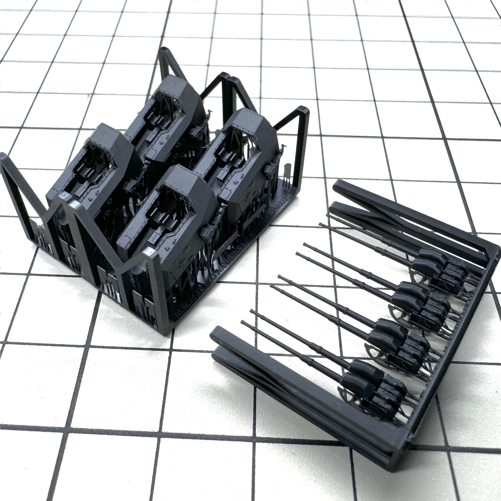 SSMODEL HEAVY HOBBY G350002 1/350 KRIEGSMARINE 105MM SK C/33 GUNS 3D printing kit