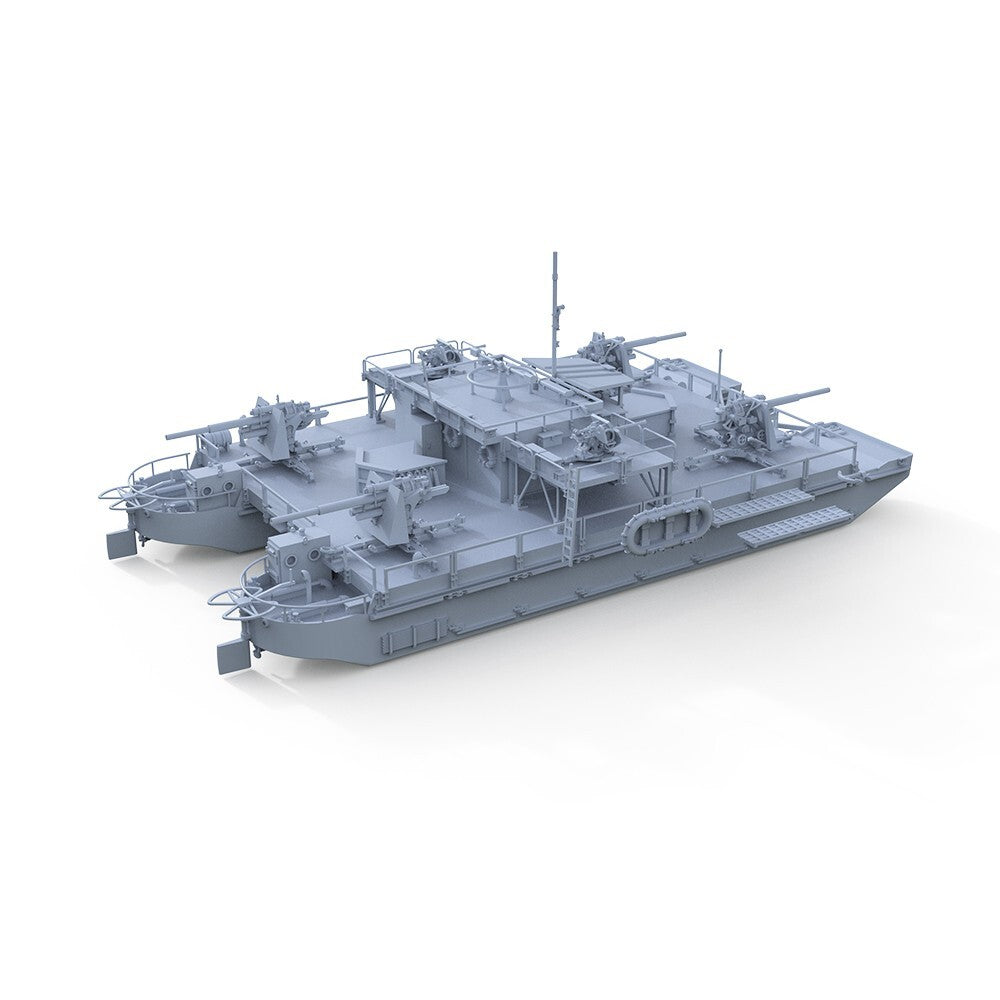 SSMODEL 1/700 Model Kit German Navy SF40 Siebel Air Defense Ferry Full Hull