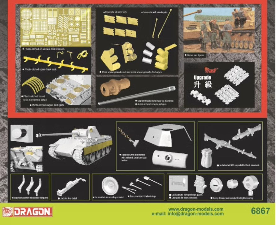 DRAGON 6867 1/35 Sd.Kfz.171 Panther D 52nd Battalion Panzer Regiment Offensive