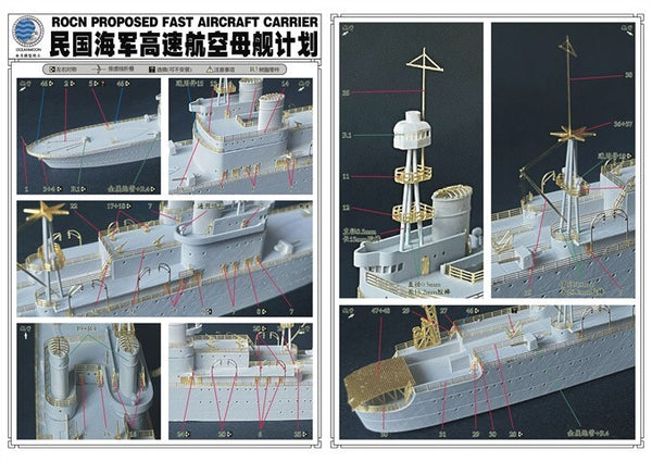 SSMODEL WM03064 1/700 Rocn Propoed Fast Aircraft Carrier Chinese Navy Series