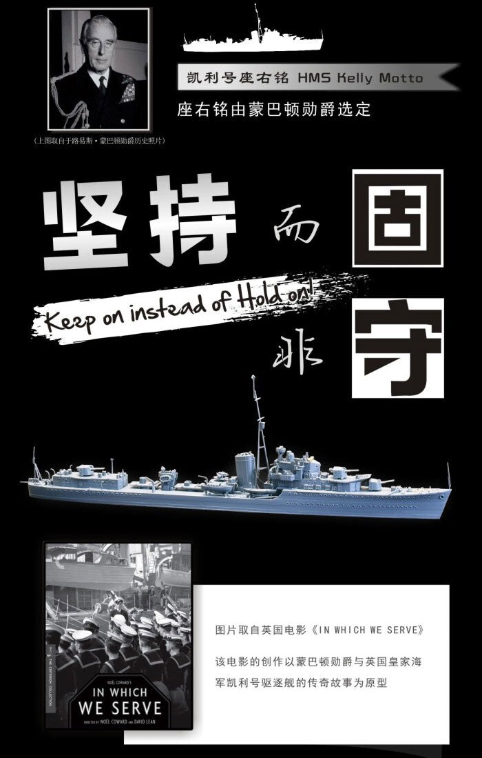 Flyhawk FH1119 1/700 HMS Kelly 1940 Plastic Model Kit — detail view 2