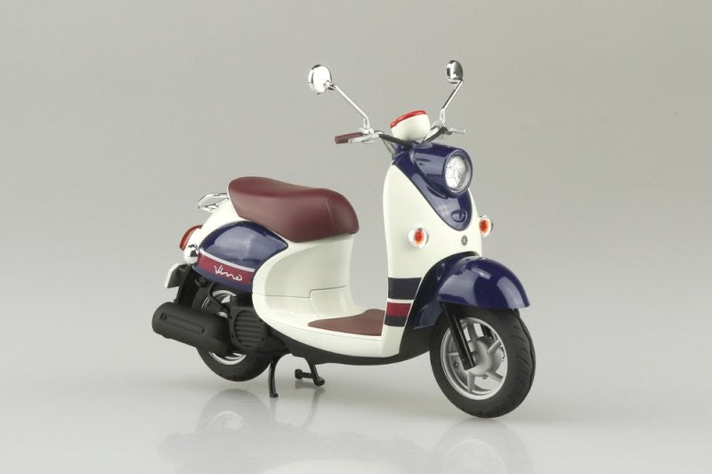 Aoshima 1/12 Scale The Bike(60) Model Scooter Kit Yamaha Vino 2013 Blue Beige — detail view 2