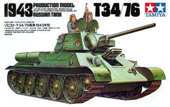 Tamiya 35059 1/35 Scale Model Kit WWII Russia Soviet Medium Tank T34-76 1943