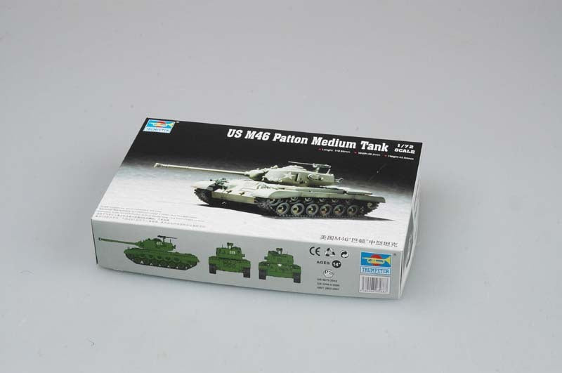 Trumpeter 1/72 07288 US M46 Patton Medium Tank — scale model kit