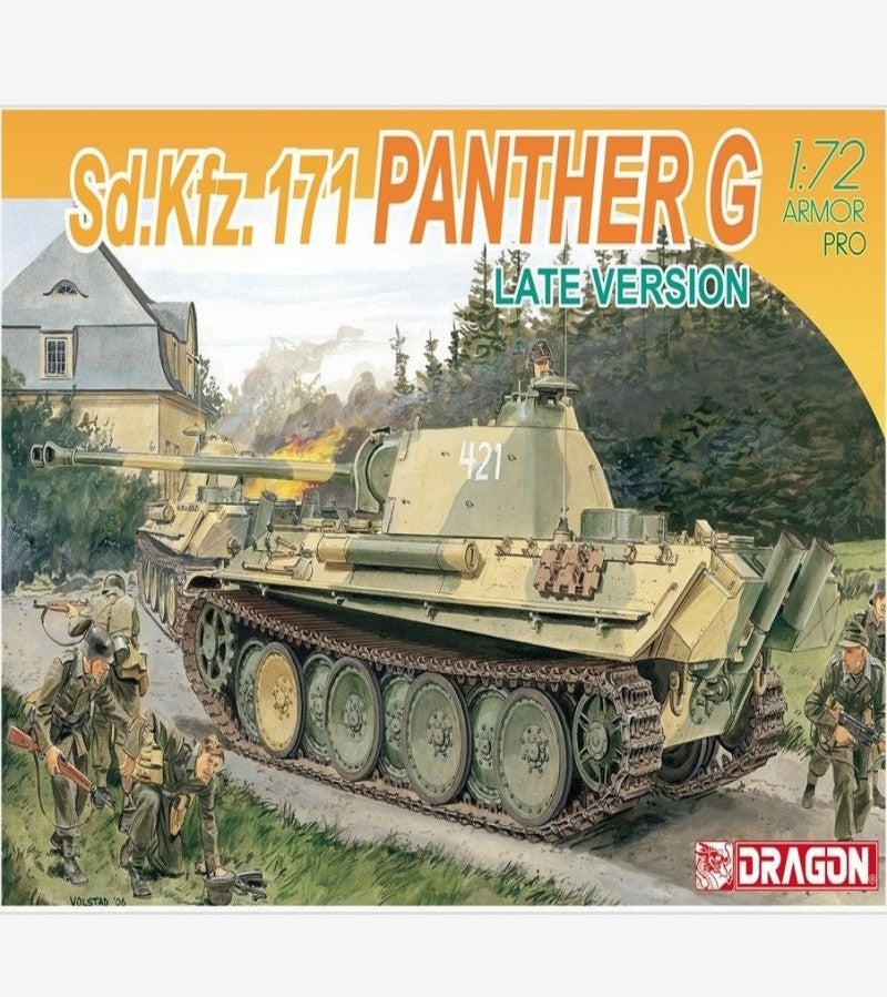 DRAGON 7206 1/72 Scale German Sd.Kfz.171 Panther G Late Version Model Kit