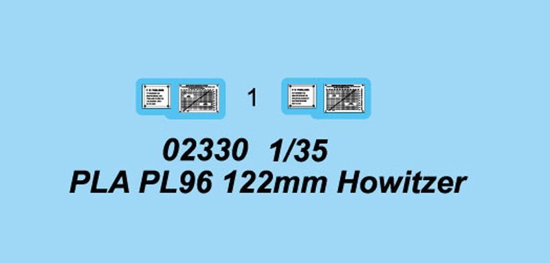 Trumpeter 1/35 02330 PLA PL96 122mm Howitzer model kits