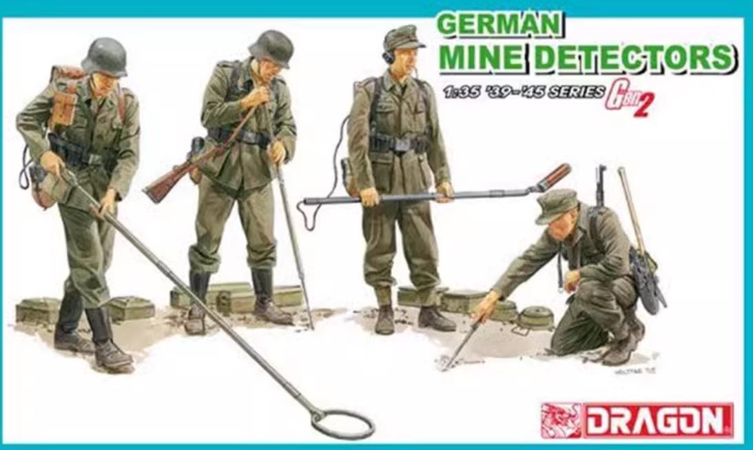 DRAGON 6280 1/35 scale GERMAN MINE DETECTORS MODEL KIT Secondary image