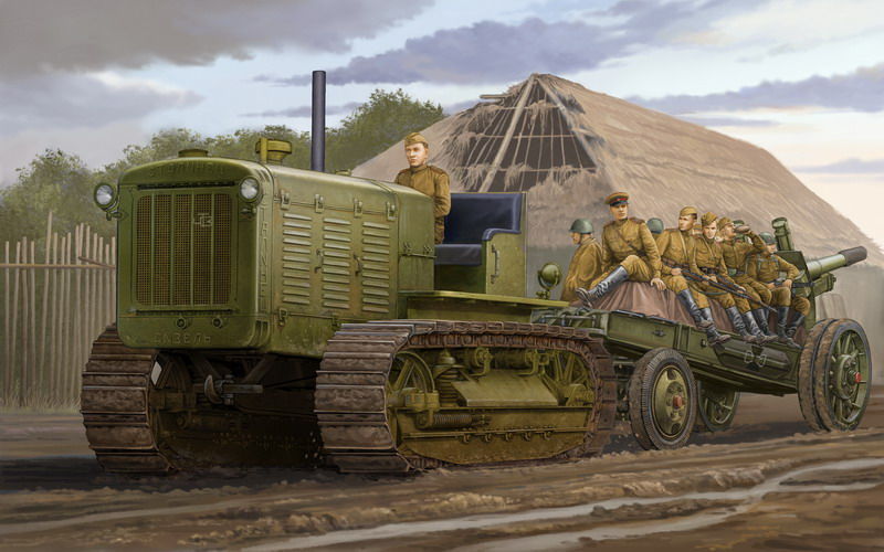 Trumpeter 05538 - 1/3 5 Russian Chtz S-65 Tractor - New- — scale model kit