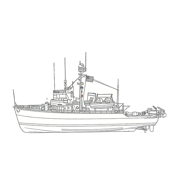 SSMODEL SSC200160 1/200 US Navy Aggressive CLass Minesweeper Full Hull