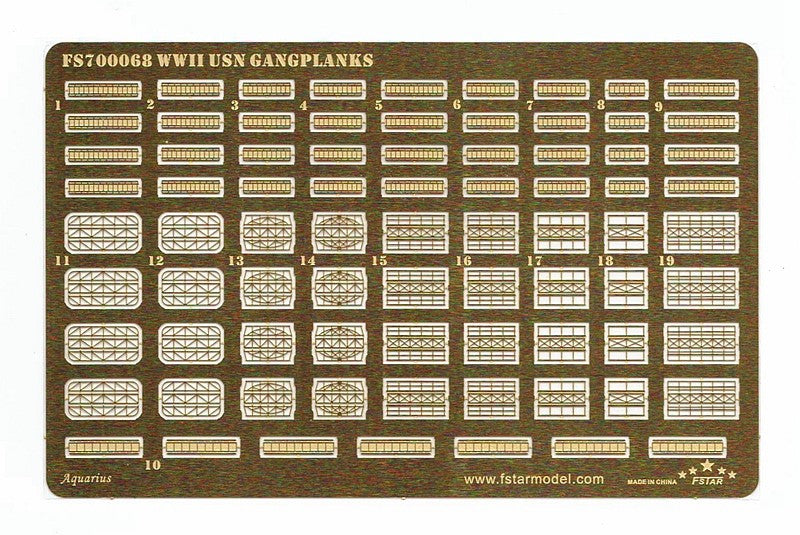 Fivestar PE 1/700 WWII USN Gangplanks FS700068 — detail view 4