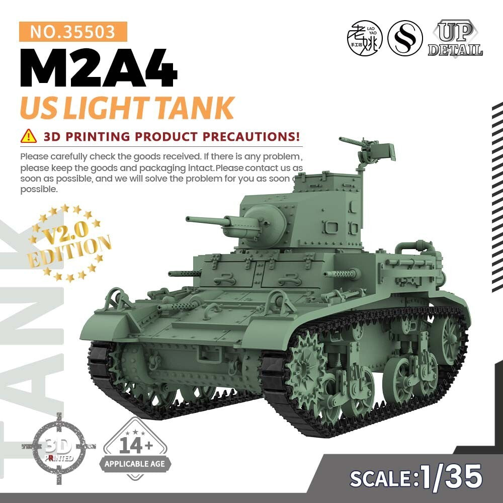 SSMODEL SS35503 1/35 US M2A4 Light Tank 503 — scale model kit
