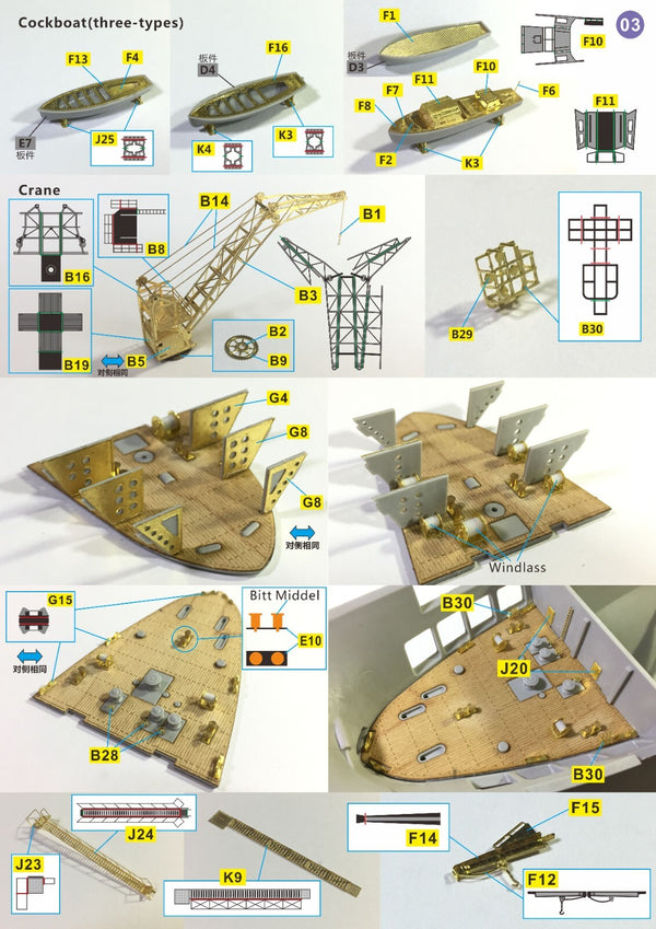Very Fire 1/350 HMS Royal Ark Detail Up Set(For Merit)（VF350004）