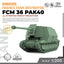 SSMODEL SS200656 1/200 Military Model Kit France FCM 36 PAK40 Tank Destroyer