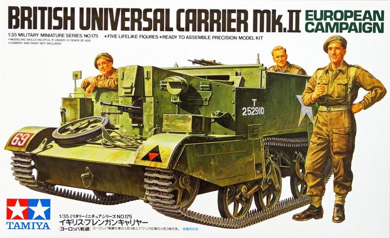 Tamiya 35175 1/35 Model Kit British Universal Carrier Mk.II European Campaign