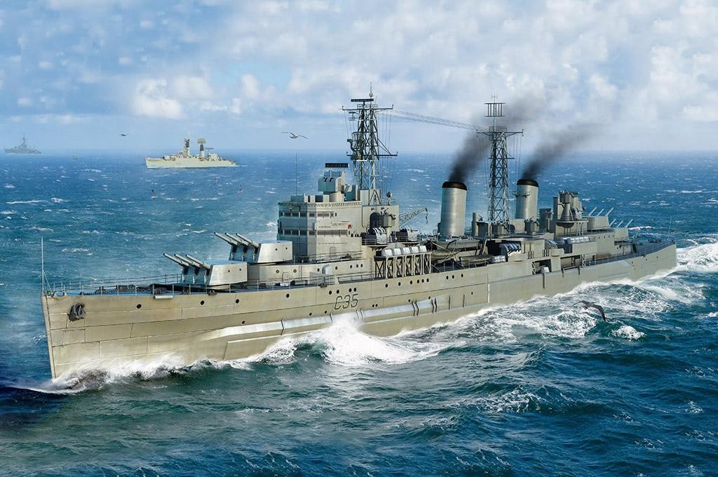 Trumpeter 06702 BELFAST 1959 1:700 Model Kit