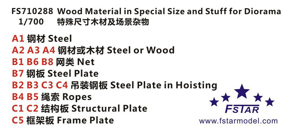 Fivestar PE 1/700 Wood Material in Special Size and Stuff for Diorama FS710288 — detail view 4