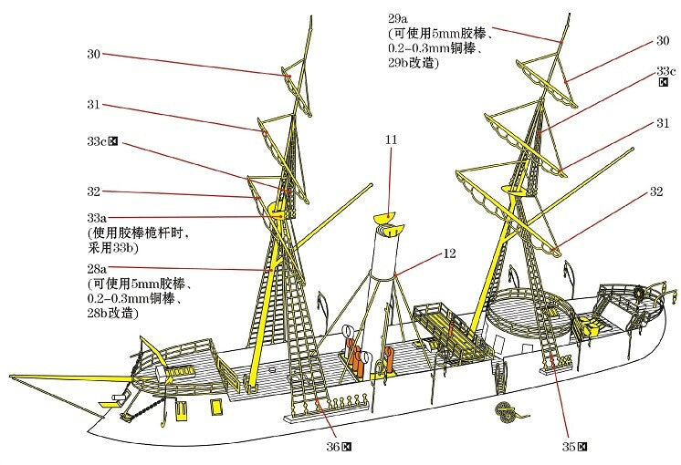 Resin kit 1/700 Imperial Japanese Ironclad Kotetsu/Azuma WM03419