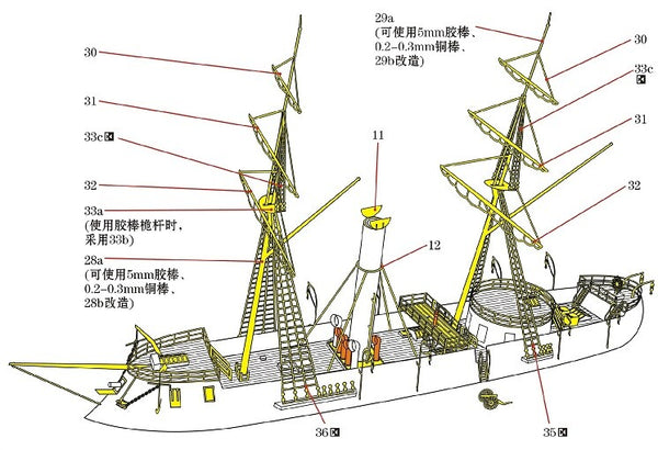 Resin kit 1/700 Imperial Japanese Ironclad Kotetsu/Azuma WM03419