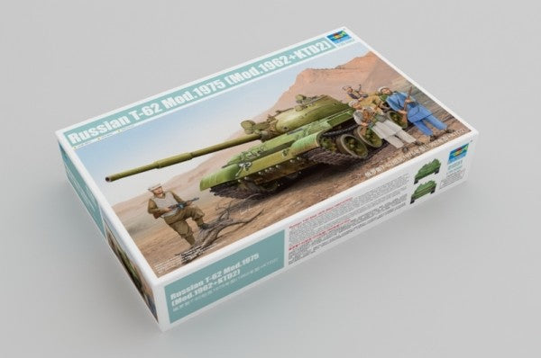 Trumpeter 1/35 RUSSIAN T-62 MOD.1975 MOD.1962+KTD2 Model Kit - 01551