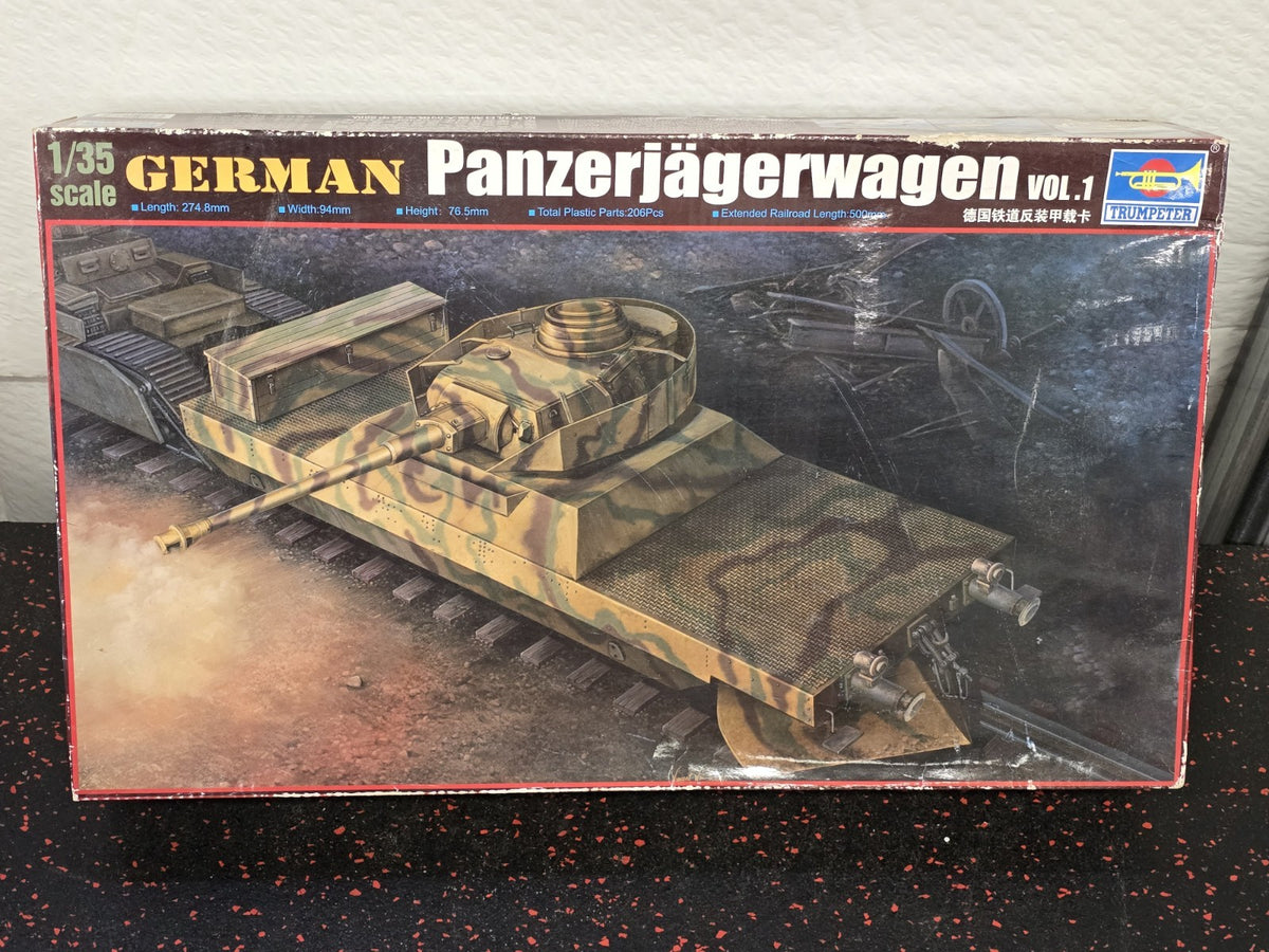 Trumpeter 00368 GERMAN PANZERJAGERWAGEN 1/35 Kit * NEW SEALED CONTENTS * — scale model kit