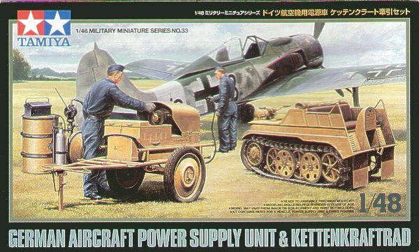Tamiya 32533 1/48 Model Kit German SdKfz 2 Kettenkrad Aircraft Power Supply Unit