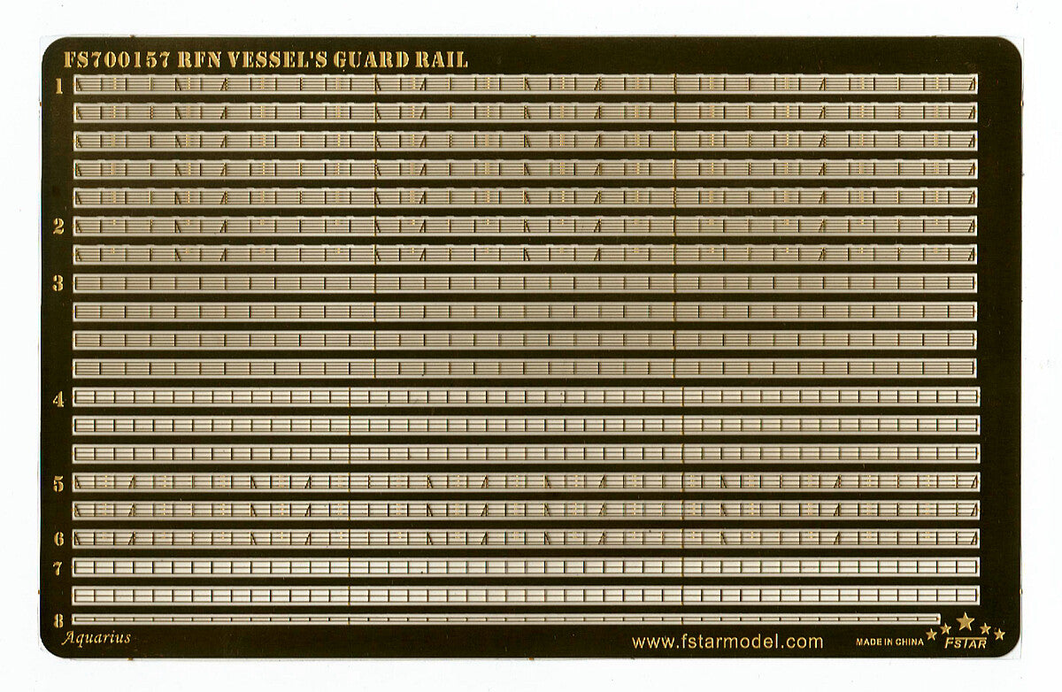 Fivestar PE 1/700 Modern Russian Soviet Navy Guard Railings FS700157 — scale model kit