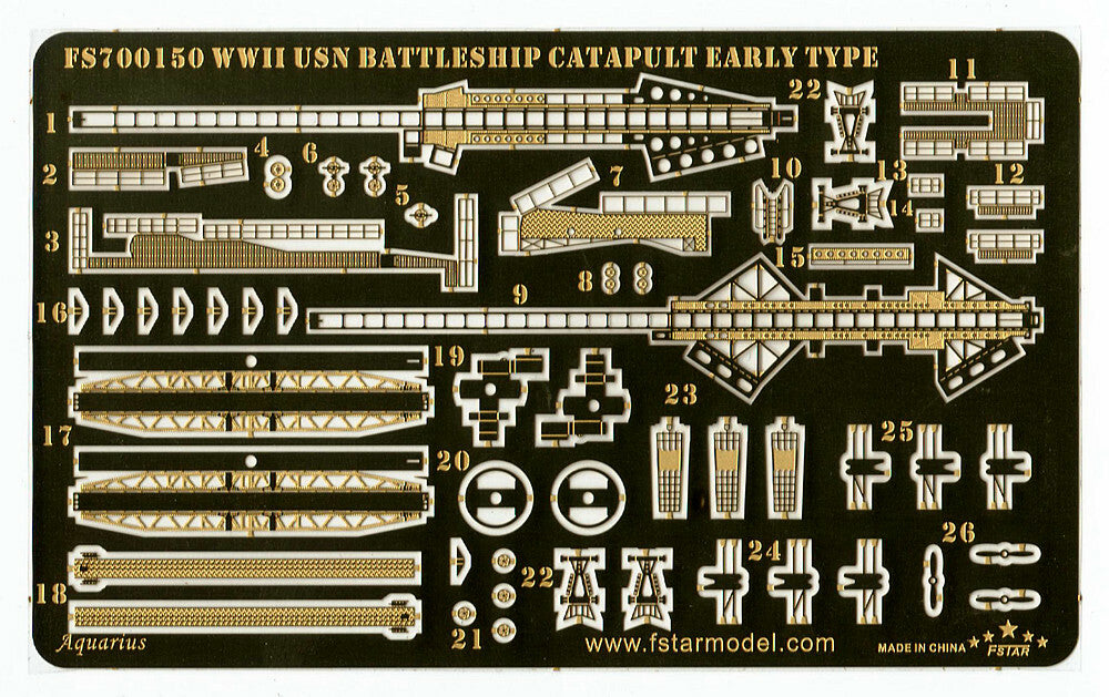 Fivestar PE 1/700 WWII USN Catapult for Battleship (Early Type) FS700150 — detail view 3
