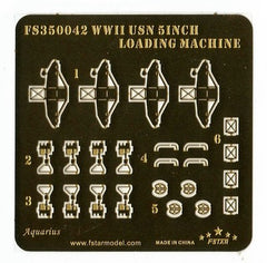 Five star 1/350 FS350042 WWII USN 5inch Loading Machine (4 set) 3D Print