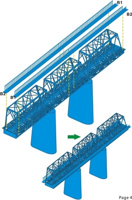 Five Star 1/700 710015T WWII Railway Bridge and Watchtower (High pier) — detail view 5