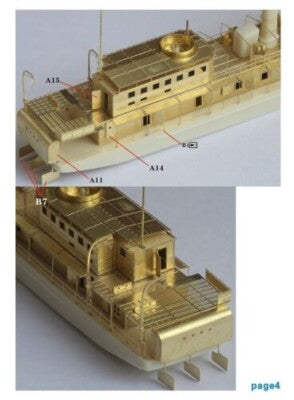 Five Star Model FS360002 1/350 WWII IJN Atami Class Gun Boat Resin Model Kit
