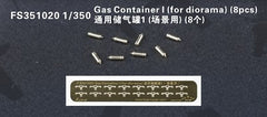Five star FS351020 PE 1/350 Gas Container I (for diorama) (8pcs)