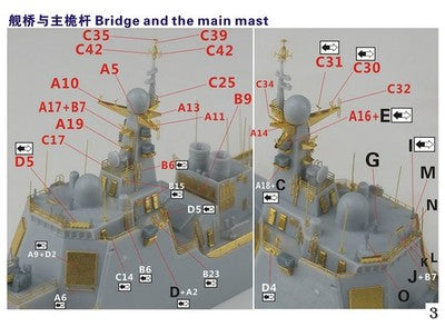Fivestar 700178 Chinese PLAN Destroyer Type 052DL Upgrade Set for Dream DM70017 1/700 — detail view 4