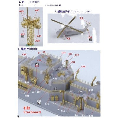 Five Star FS700166 1/700 Modern US Navy Knox Class Frigate Upgrade Set for AFV — detail view 5