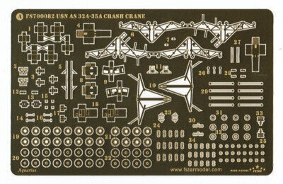 Fivestar PE 1/700 USN AS 32A-35A CRASH CRANE (x2) for CVN FS700082