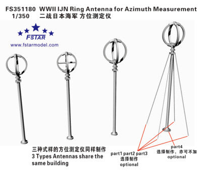 FIVE STAR FS351180 1/350 WWl IJN Ring Antenna for Azimuth Measurement 3D Print