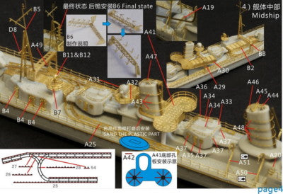 Fivestar PE 1/700 IJN Destroyer Hatsushimo Hatsuharu class for Pitroad FS710012 — detail view 6