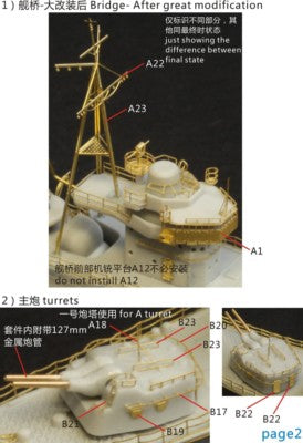 Fivestar PE 1/700 IJN Destroyer Hatsushimo Hatsuharu class for Pitroad FS710012 — detail view 3