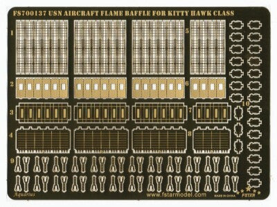 Fivestar 1/700 USN Aircraft Flame baffle for KITTY HAWK class for Tru FS700137