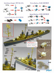 Five Star 700030 1/700 USS Fletcher Class Destroyer Early Type for Tamiya