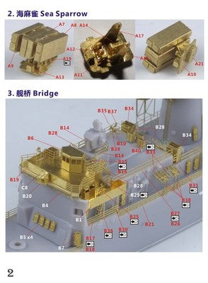 Five Star FS700166 1/700 Modern US Navy Knox Class Frigate Upgrade Set for AFV — detail view 3