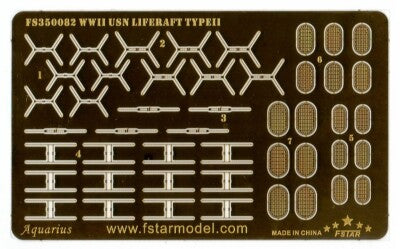 Fivestar 1/350 WWII USN Liferaft II (18set) (3D Printing) FS350082