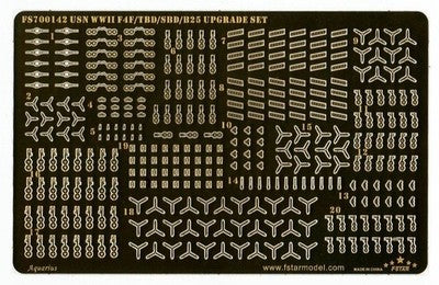 Five Star FS700142 1/700 WWII F4F TBD SBD B25 Upgrade Set