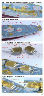 Fivestar 1/350 WWII USN North Carolina BB-55 1944 (for Trumpeter 05303) FS350033