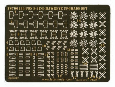 Fivestar PE 1/700 Modern USN E-2C/D Hawkeye Upgrade Set for Trumpeter FS700133