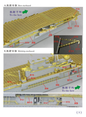 Fivestar 1/700 USN CV-5 1942 Yorktown Aircraft Carrier for Trumpeter FS700125