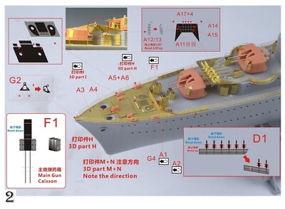 Five Star FS352010 1/350 HMS Destroyer Eskimo 1939 Upgrade Parts for Trumpeter