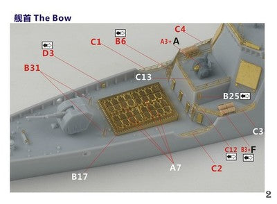 Fivestar 700178 Chinese PLAN Destroyer Type 052DL Upgrade Set for Dream DM70017 1/700